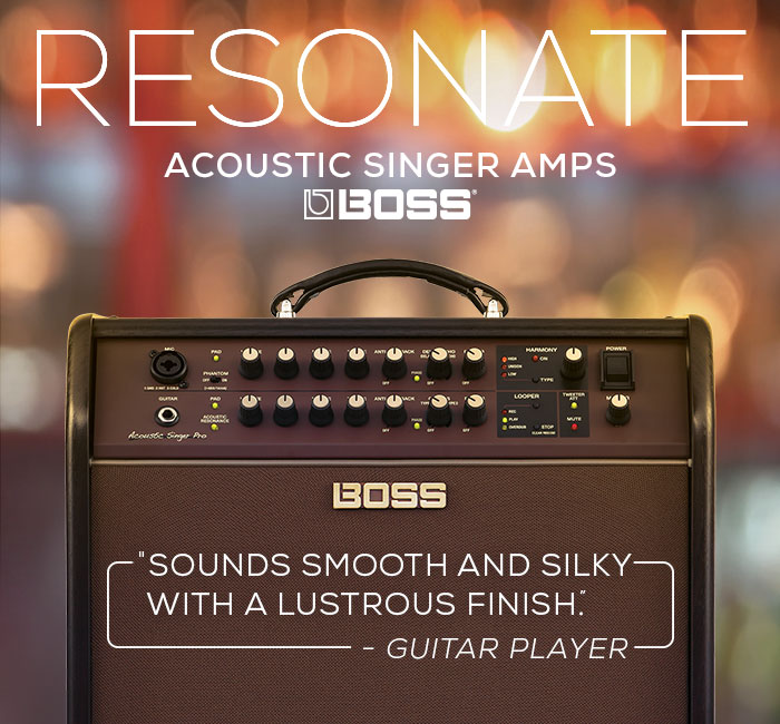 BOSS Acoustic Singer Pro Reviewed in Guitar Player Magazine